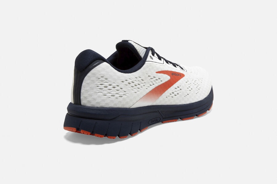 Brooks Anthem 3 Road Running Shoes Mens - White/Red - DVKWI-7163